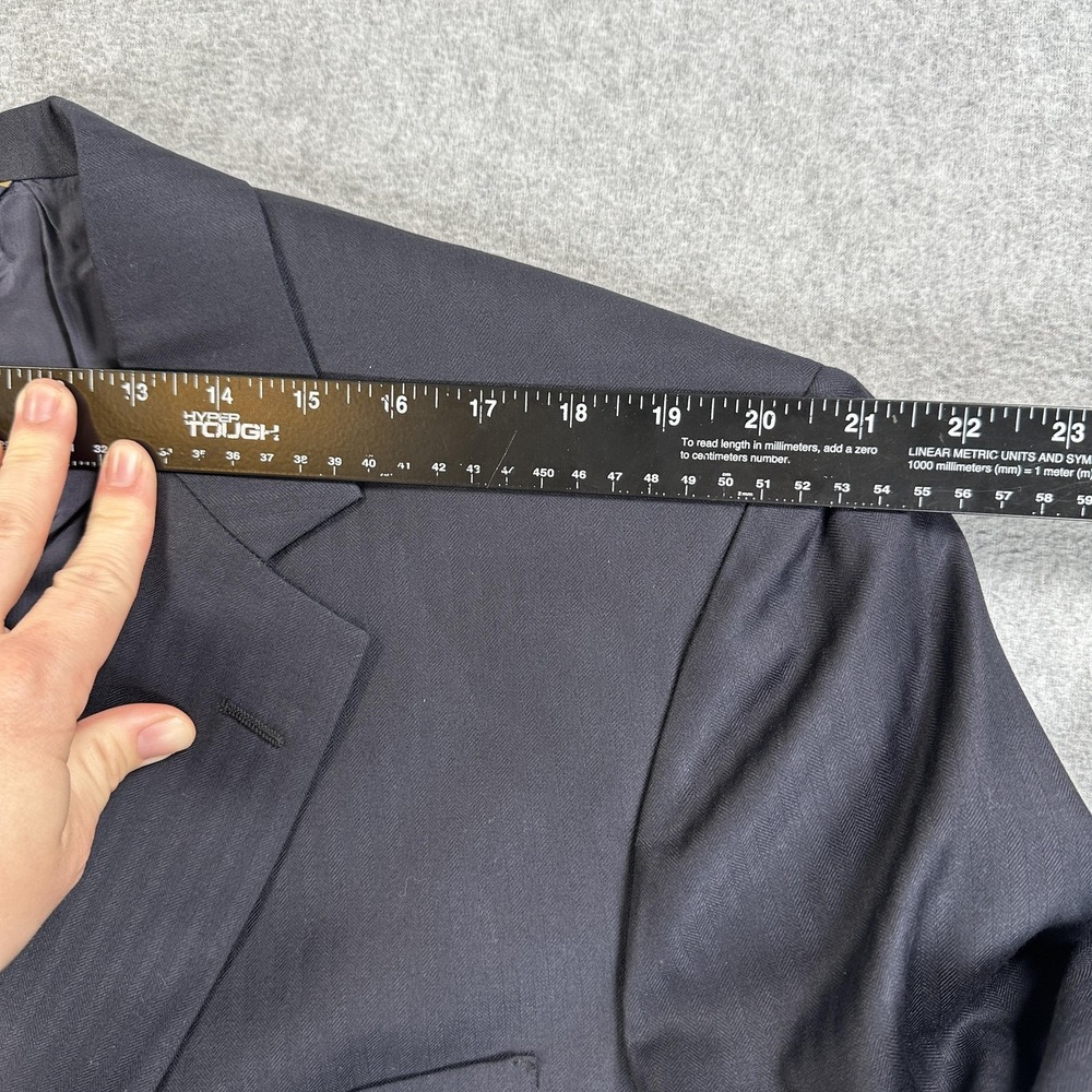 Brooks Brothers Blazer Sport Coat Mens 46 Blue Wool Loro Piana Two Button - Picture 9 of 13